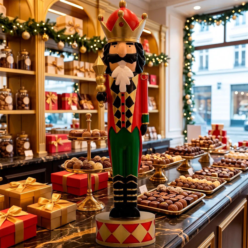 Rey Navideño Lluvia de Resina 45 cm