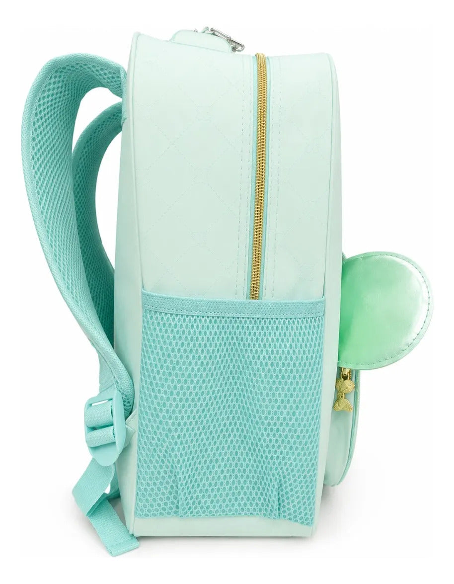 Mochila Infantil Kinder Ruz Minnie Mouse Color Verde Menta