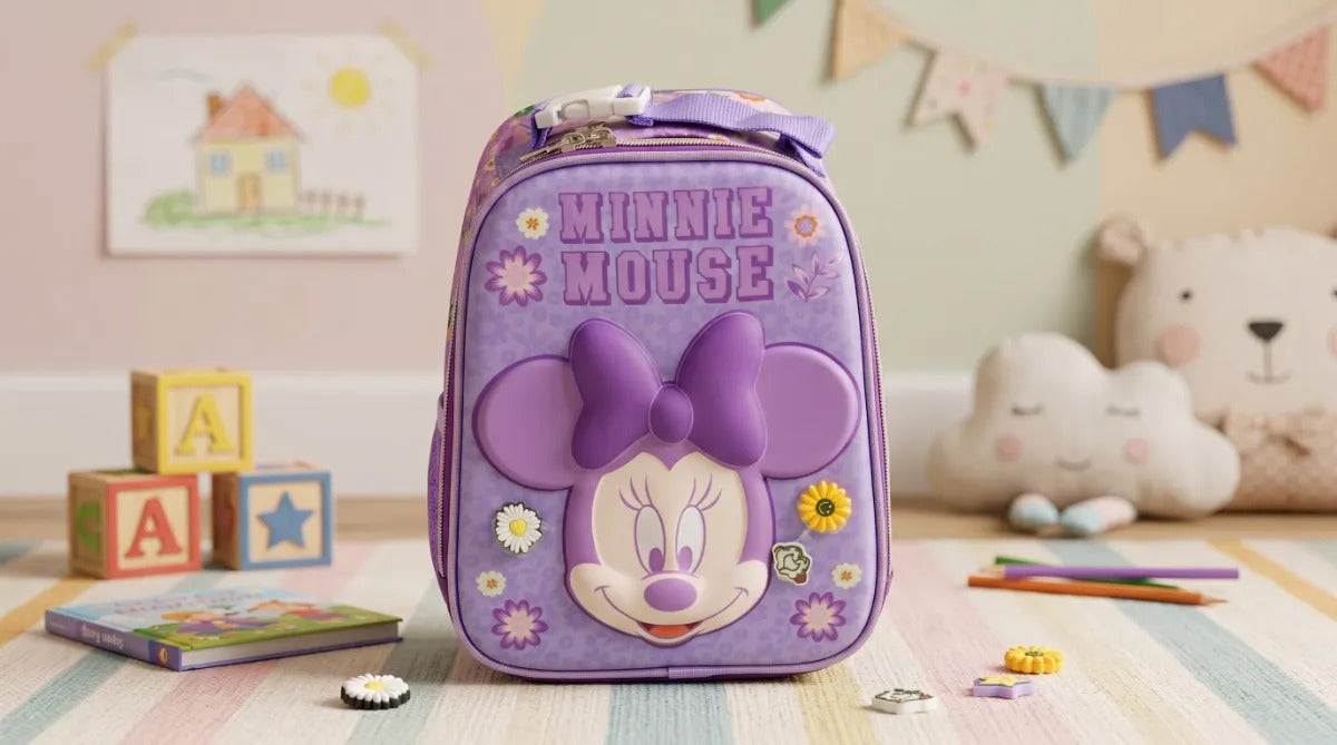 Lonchera Escolar Ruz Minnie Mouse Térmica 26 Cm Tipo Mochila