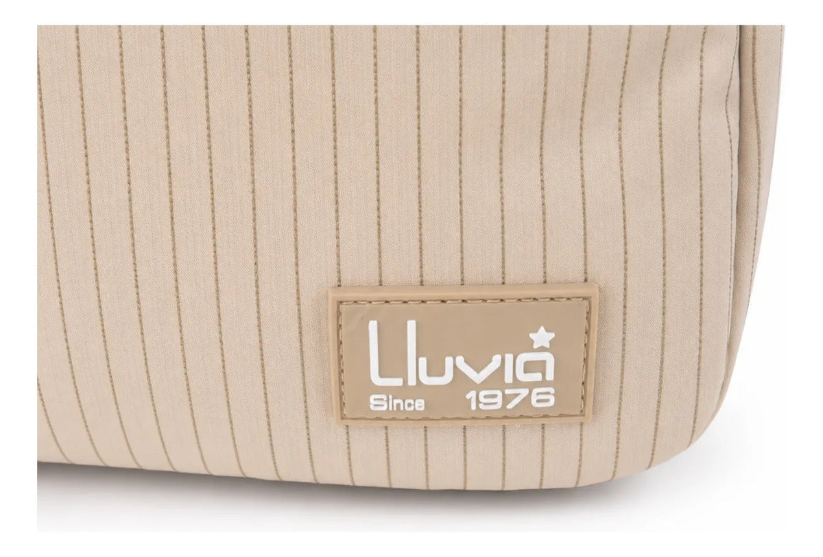 Lonchera Ejecutiva Lluvia Beige Claro Con Diseño Elegante