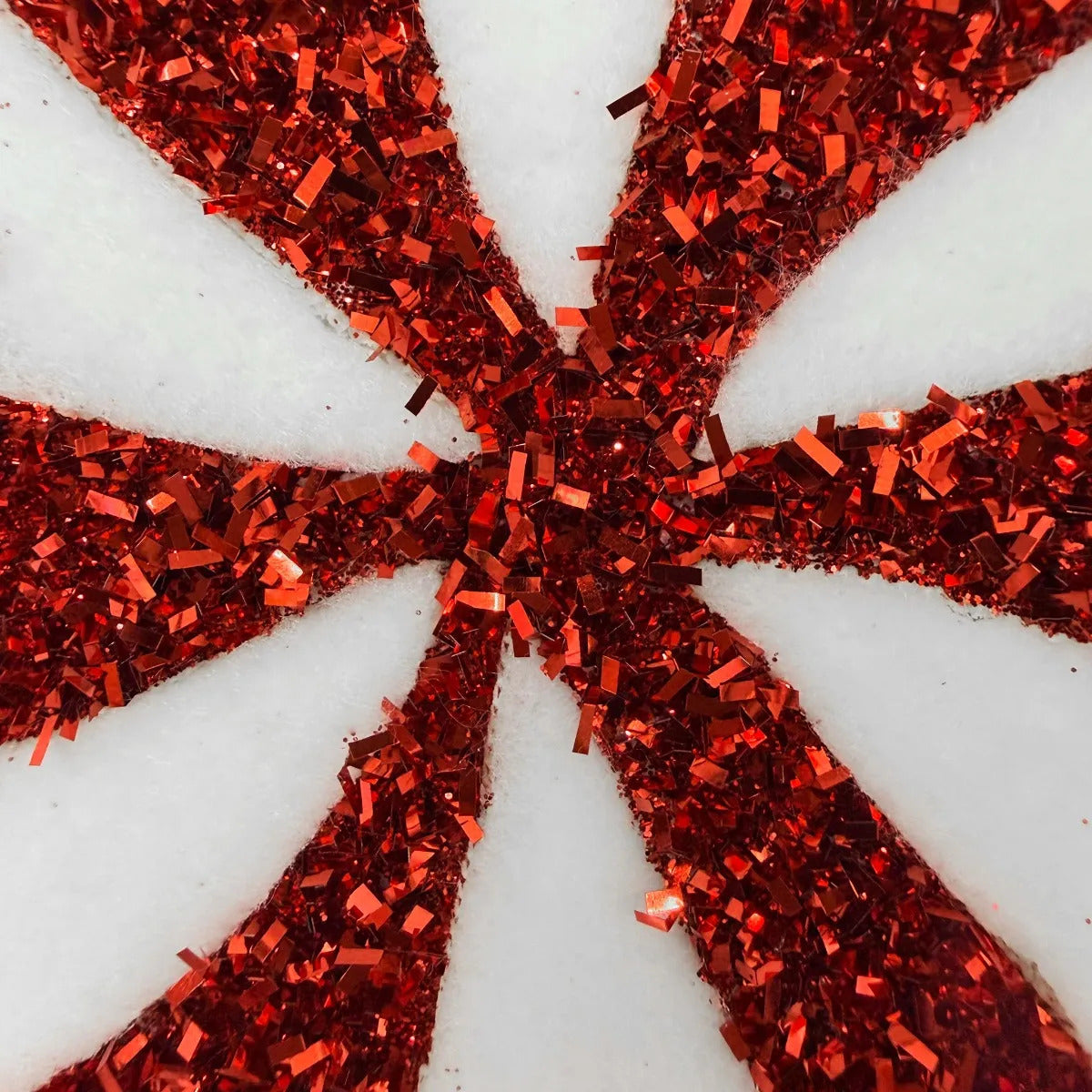 Caramelo Paleta Lluvia Lights Rojo Glitter Metálico 65 cm