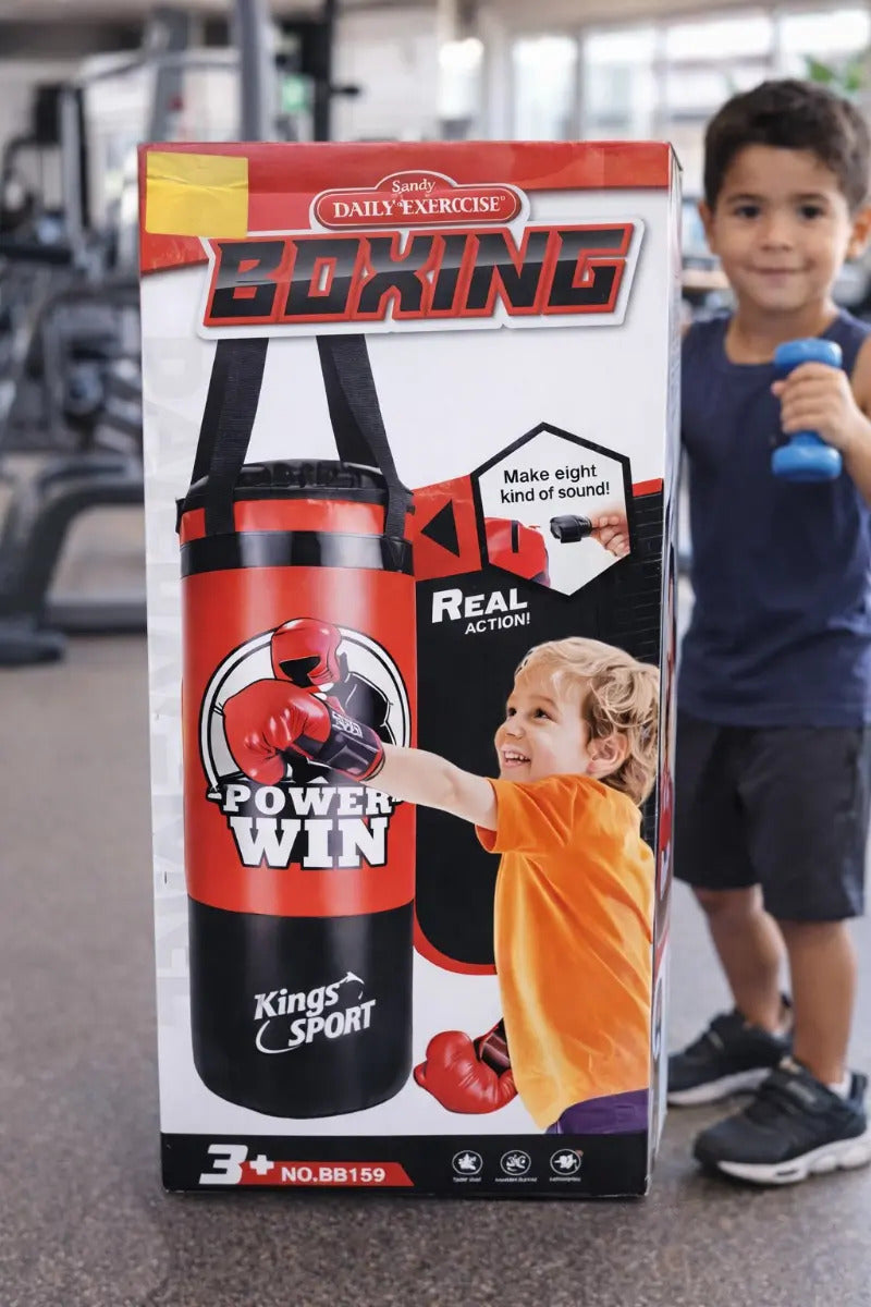 Set De Boxeo Infantil Candy Toys Con Saco Y Guantes Sonido