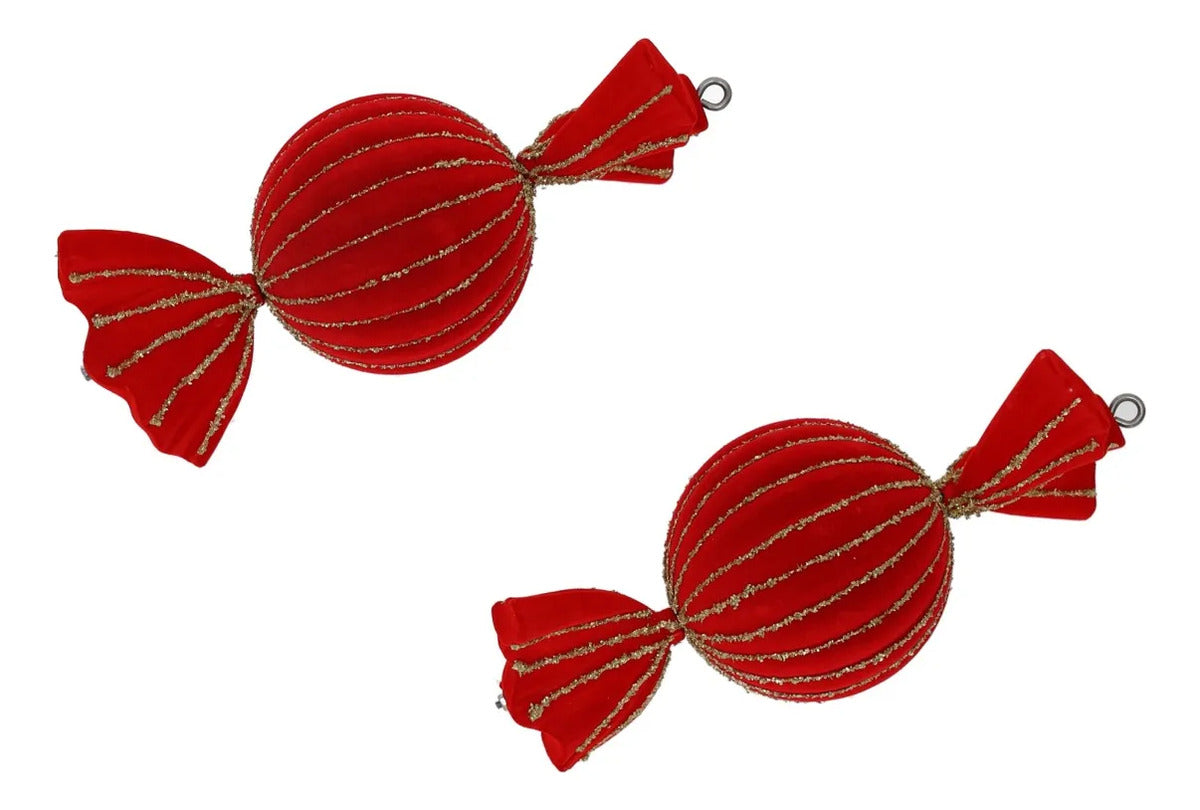 Set Caramelos lluvia Terciopelo Rojo Candy Land 2 Piezas