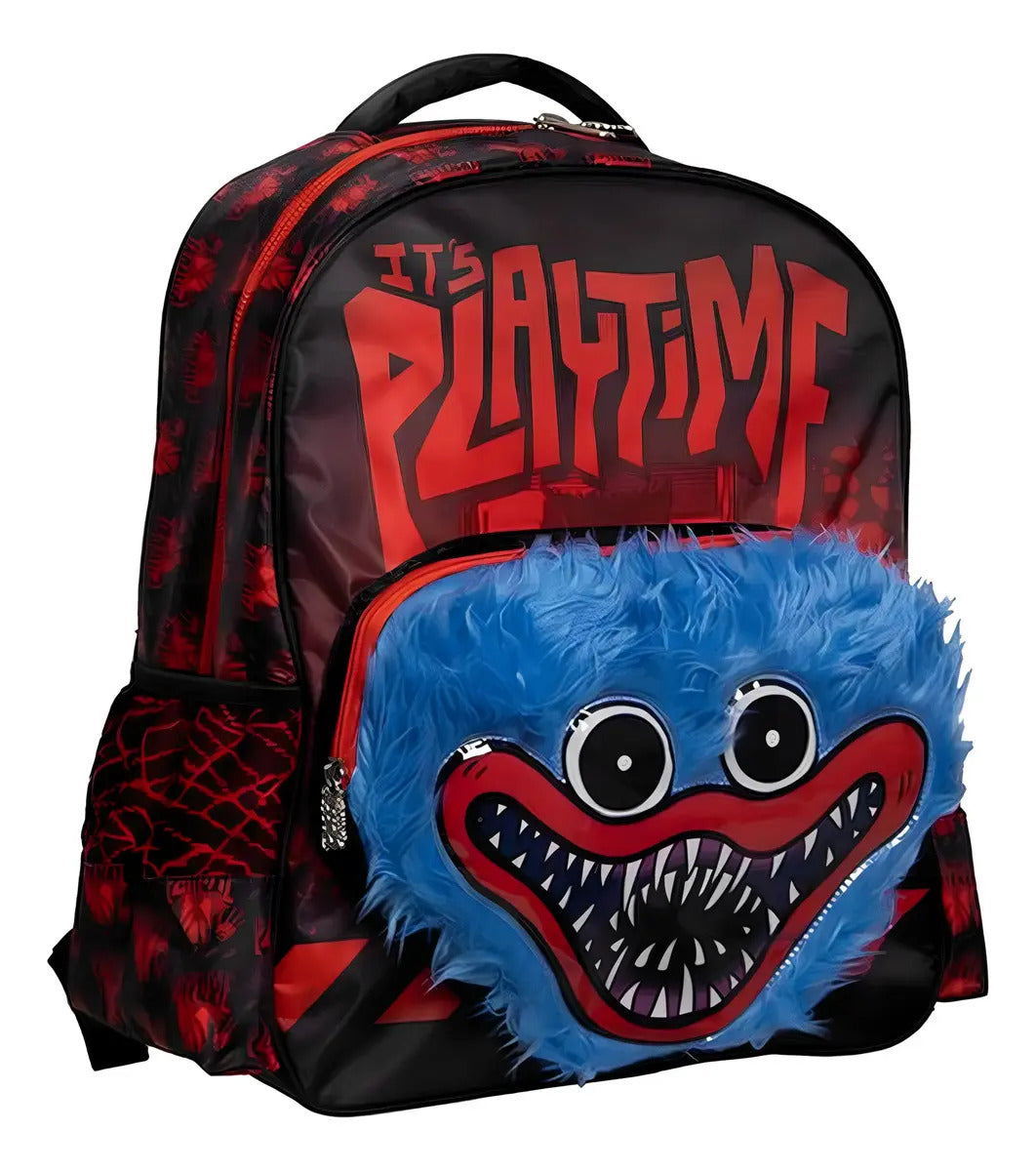 Mochila Poppy Playtime Primaria Backpack 185772 Color Negro Diseño De La Tela Liso