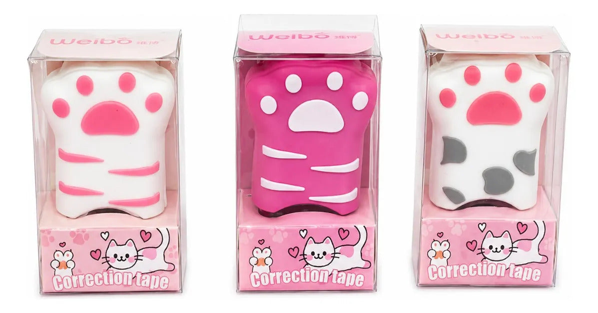 Correctores Weibo 3 Piezas Modelos Patita Tiernos  Kawaii