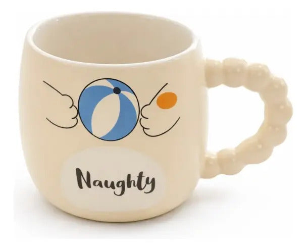 Taza Kawaii Gato Con Lengua Naughty Happy Playful 380 Ml