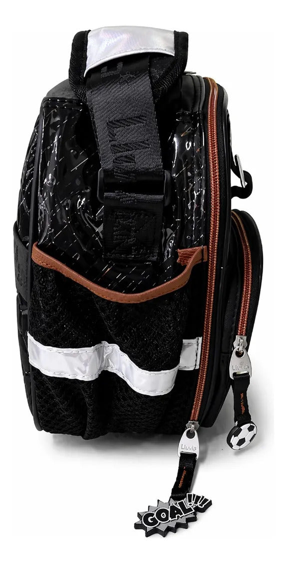 Set De Mochila Escolar Lluvia Numero 10 Futbol Tres Piezas