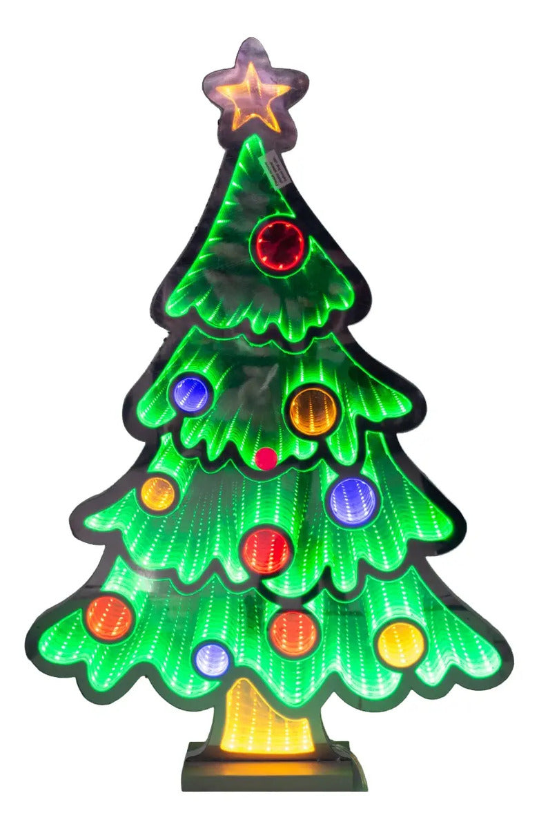 Luz Infinita Árbol Navideño 65x45x2 Cm 393 Luces