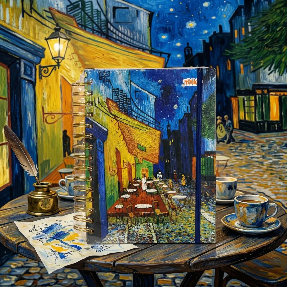 Cuaderno Titiko Van Gogh 200 Hojas Cuadro Chico Francés