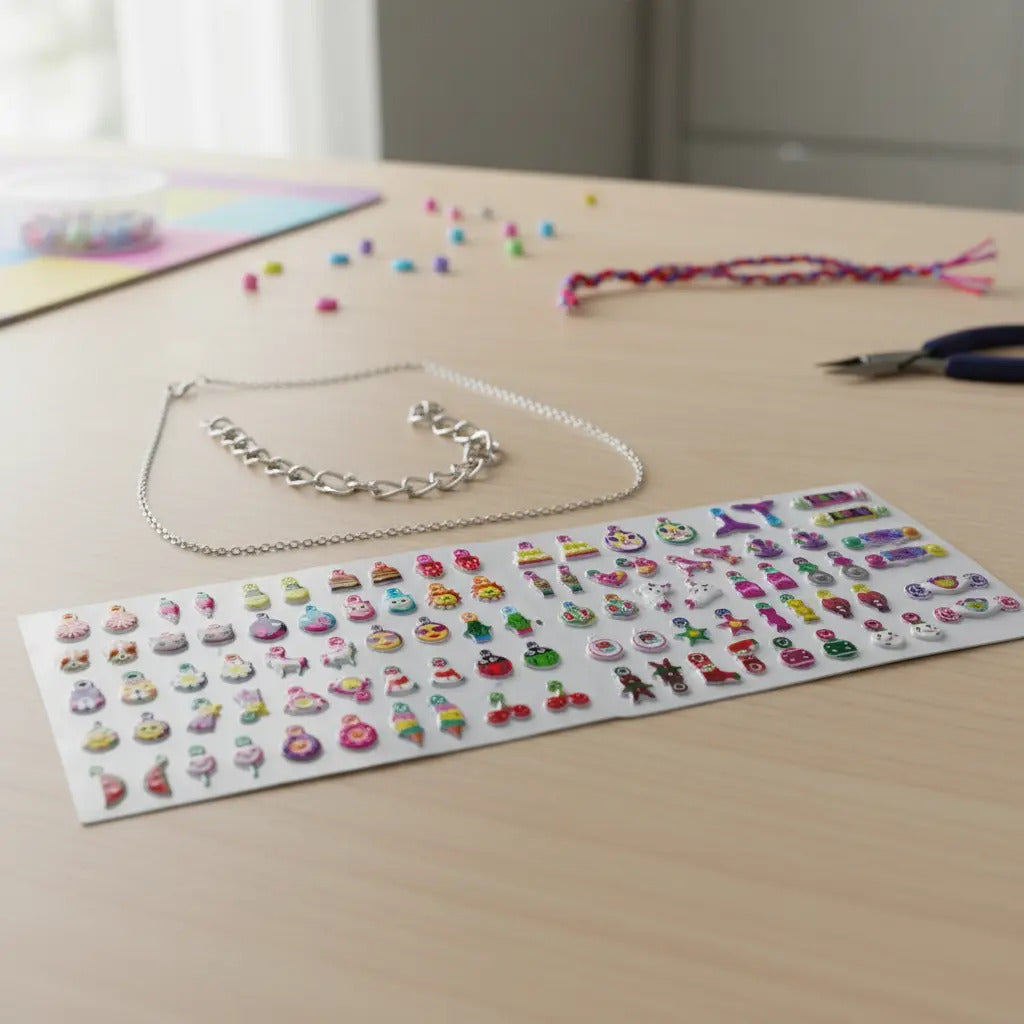 Set Creativo Para Decorar Y Hacer Pulseras Charms 11 Piezas