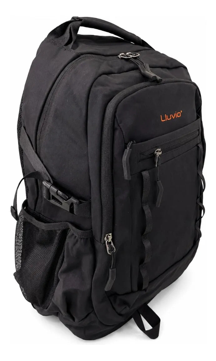 Mochila Negra Lluvia Gran Capacidad Moderna Para Escuela Oficina