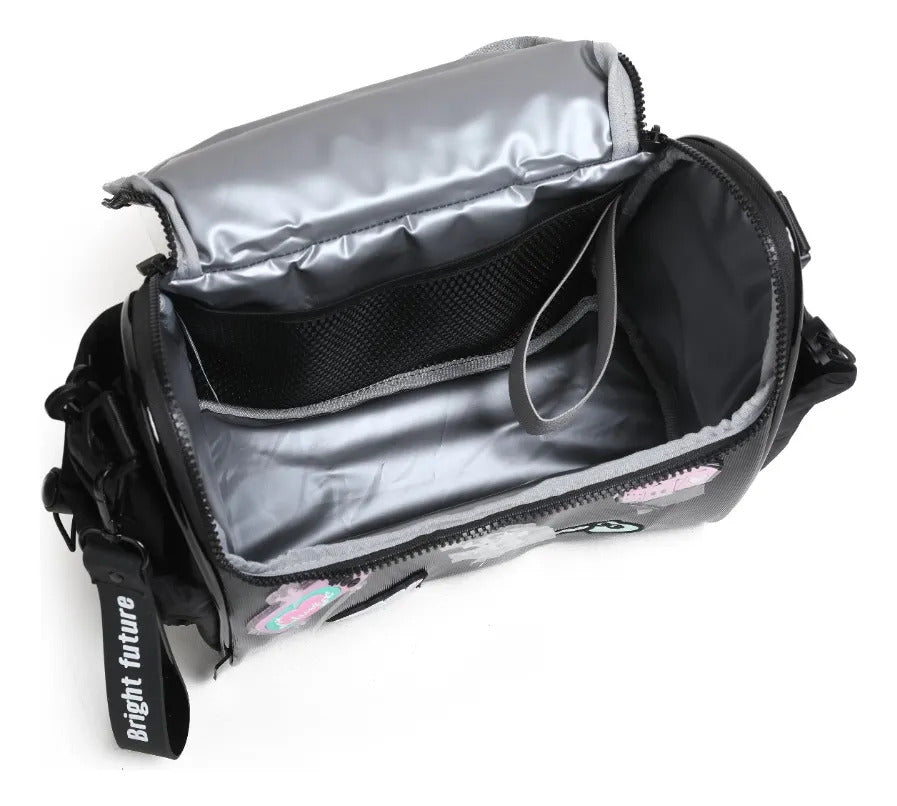 Set De Mochila Lluvia Cool Girl Con Parches Tres Piezas