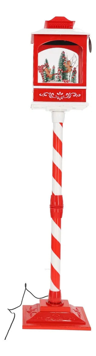 Farol Navideño lluvia Con Luz Y Movimiento 123 Cm