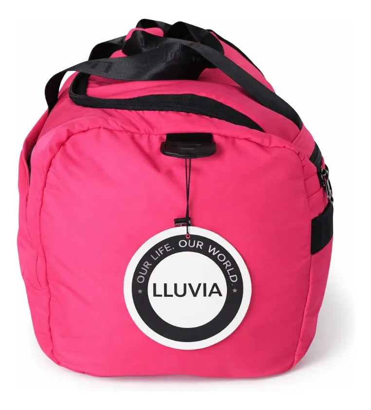 Maleta De Viaje Lluvia Rosa Con Negro Gran Capacidad