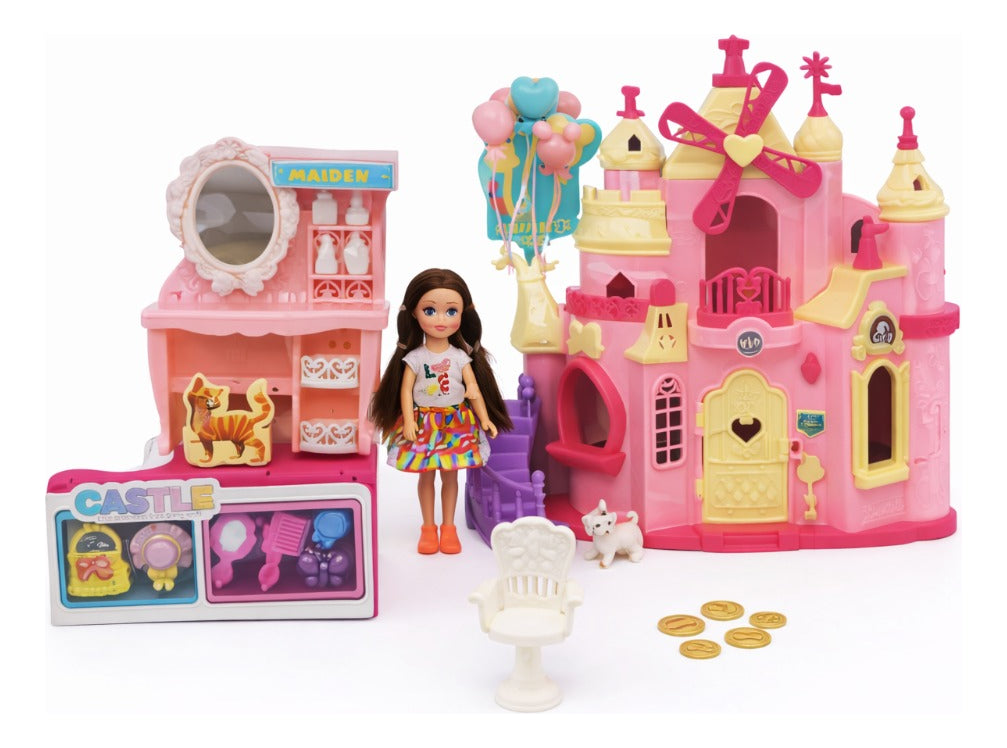 Casa Castillo Princesa Candy Toys Con Muñeca Y 18 Accesorios