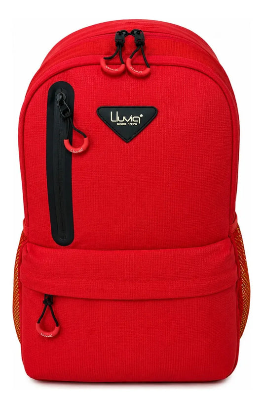 Mochila Lluvia Roja Diseño Práctico Para Lo Básico Escolar