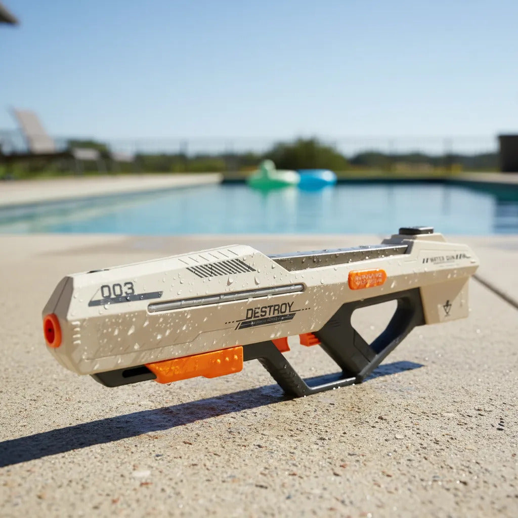 Pistola De Agua Eléctrica Con Succión Automática Con Luz