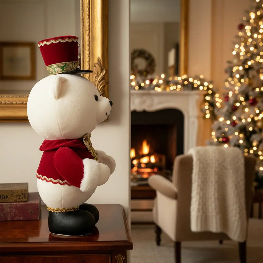 Muñeco Oso Decorativo Navideño Grande Marca Lluvia 48x20x22