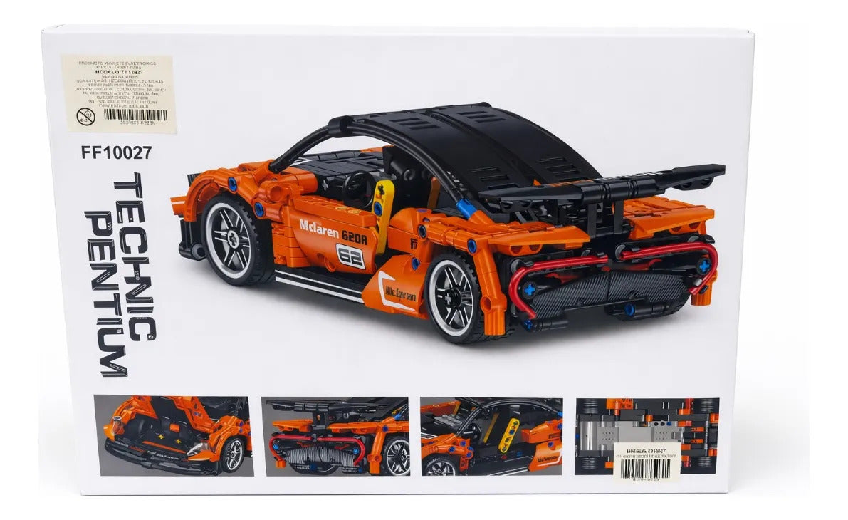 Carro Deportivo De Bloques De Construcción Rc 491 Piezas