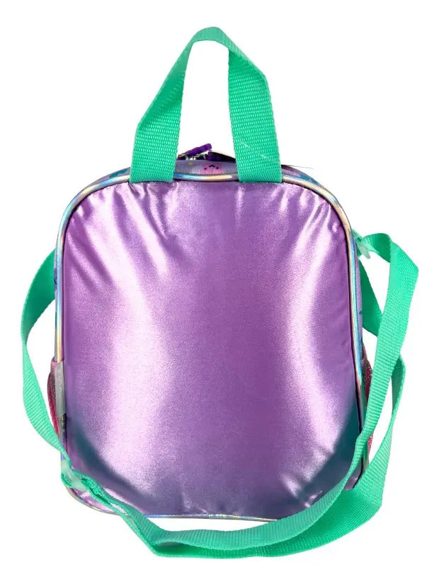 Mochila Primaria Set 3 Piezas Marca Lluvia Unicornio Burbuja