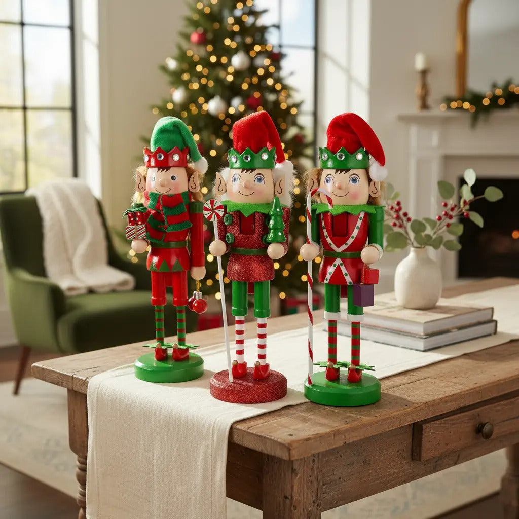 Cascanueces Duendes Que Roban Miradas 1 Pieza 15x3x3