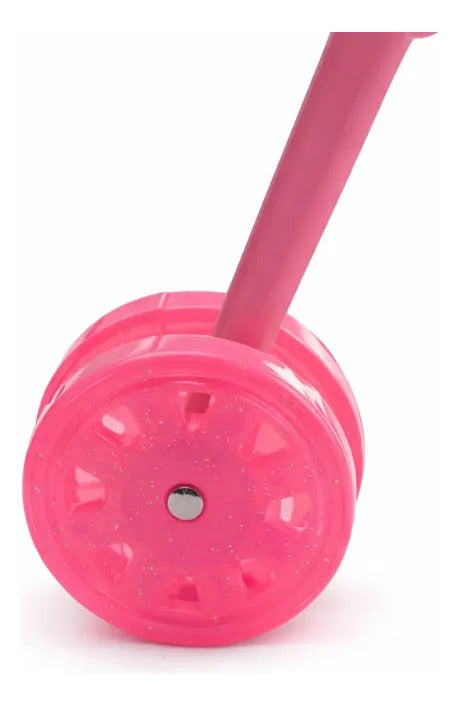 Carriola Para Muñeca Infantil Con Doble Rueda Rosa 50 Cm