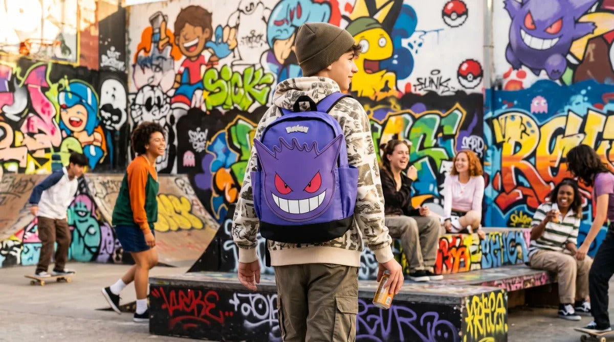 Mochila Escolar Yadatex Pokémon Gengar Gran Capacidad