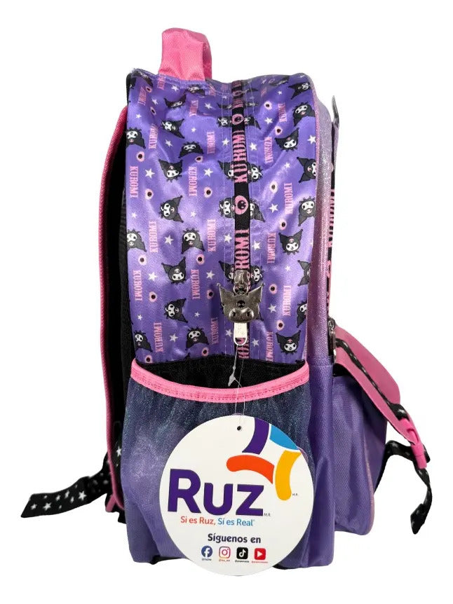 Mochila Kinder Marca Ruz Kuromi Aventura Kawaii
