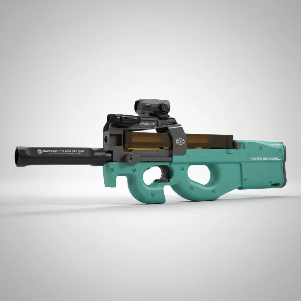 Pistola De Balas De Gel Candy Toys P90 Con 50,000 Balas
