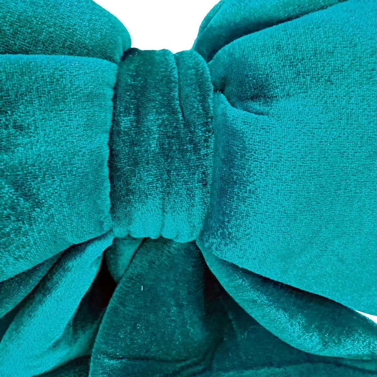 Moño Navideño Lluvia Verde Esmeralda Aterciopelado 40 Cm