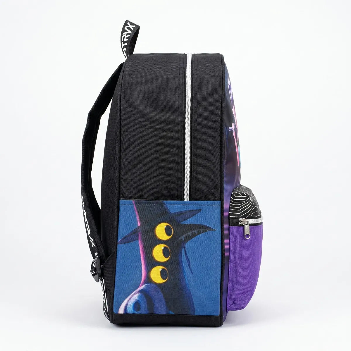 Set Escolar Primaria Ruz Huntrix Negro Morado Tres Piezas