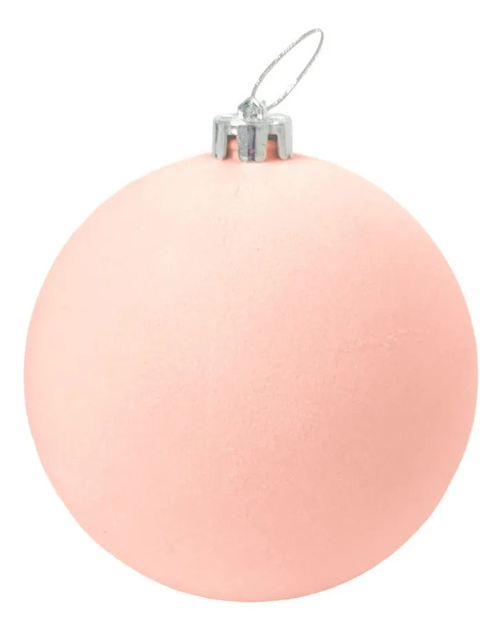 Esferas Navideñas Lluvia Light Pastel 4 Piezas 15 cm