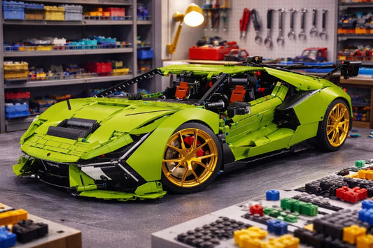 Carro Deportivo De Bloques Escala Lamborghini Rc 6628 Piezas
