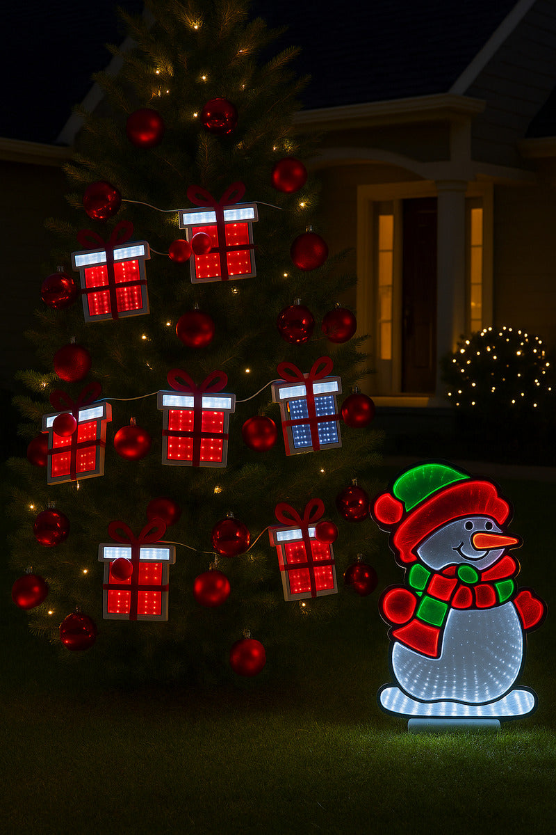 Luz Infinita Serie De Regalos 172 Cm 252 Luces 15x15x2
