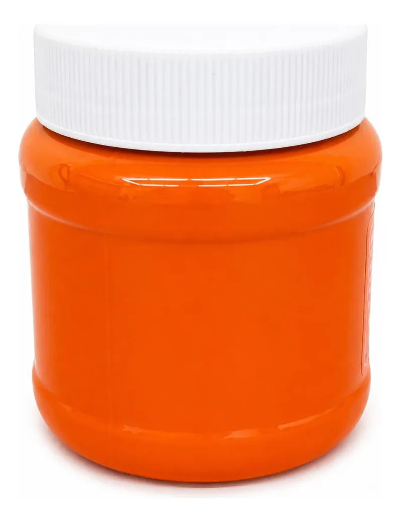 Pintura Politec Naranja 250 Ml Uso Escolar Y Artístico