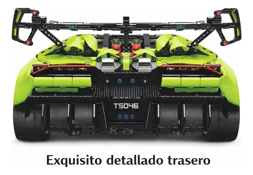Carro Deportivo De Bloques Escala Lamborghini Rc 6628 Piezas