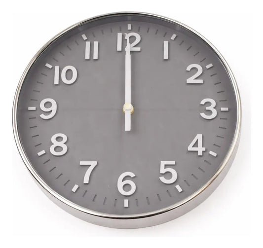 Reloj De Pared Contemporáneo 30x4x30 Cm Dos Colores