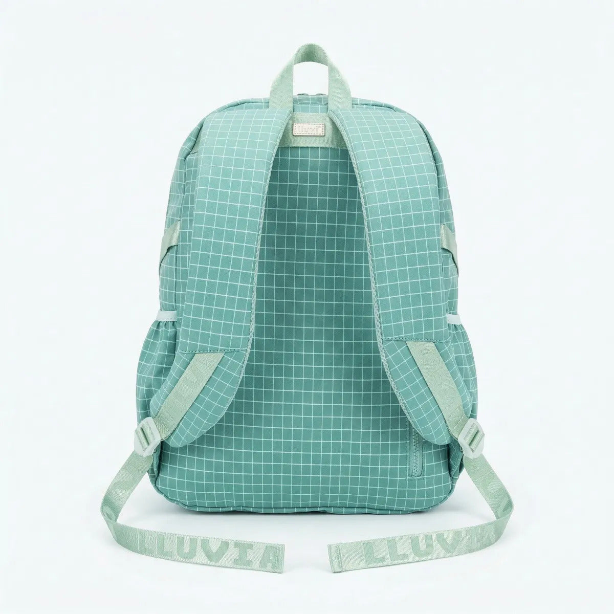 Mochila Juvenil Marca Lluvia Verde Menta Con Estilo Fresco