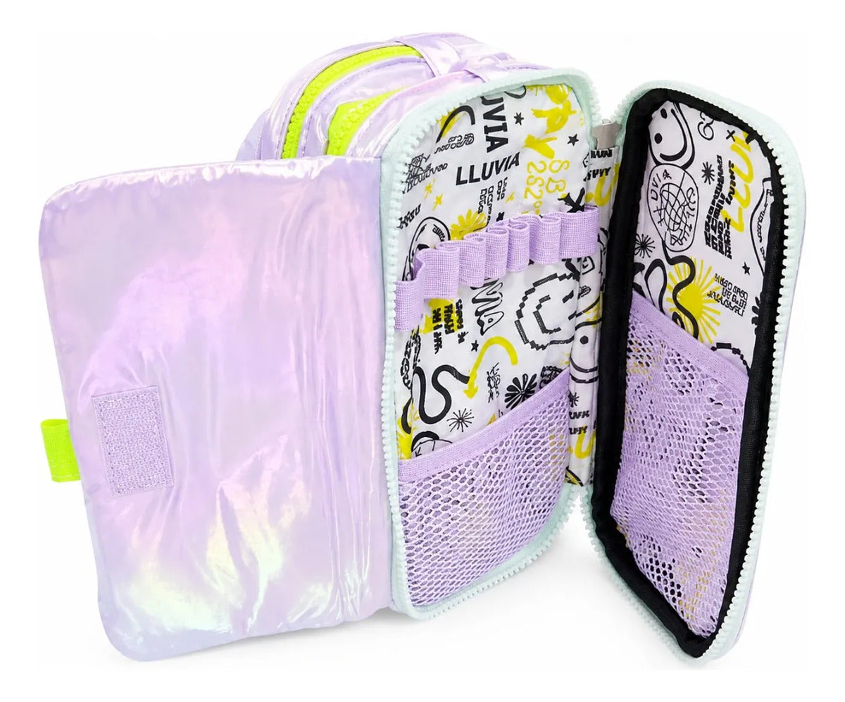 Set Escolar Lluvia Lila Tornasol Beyond Cool Tres Piezas