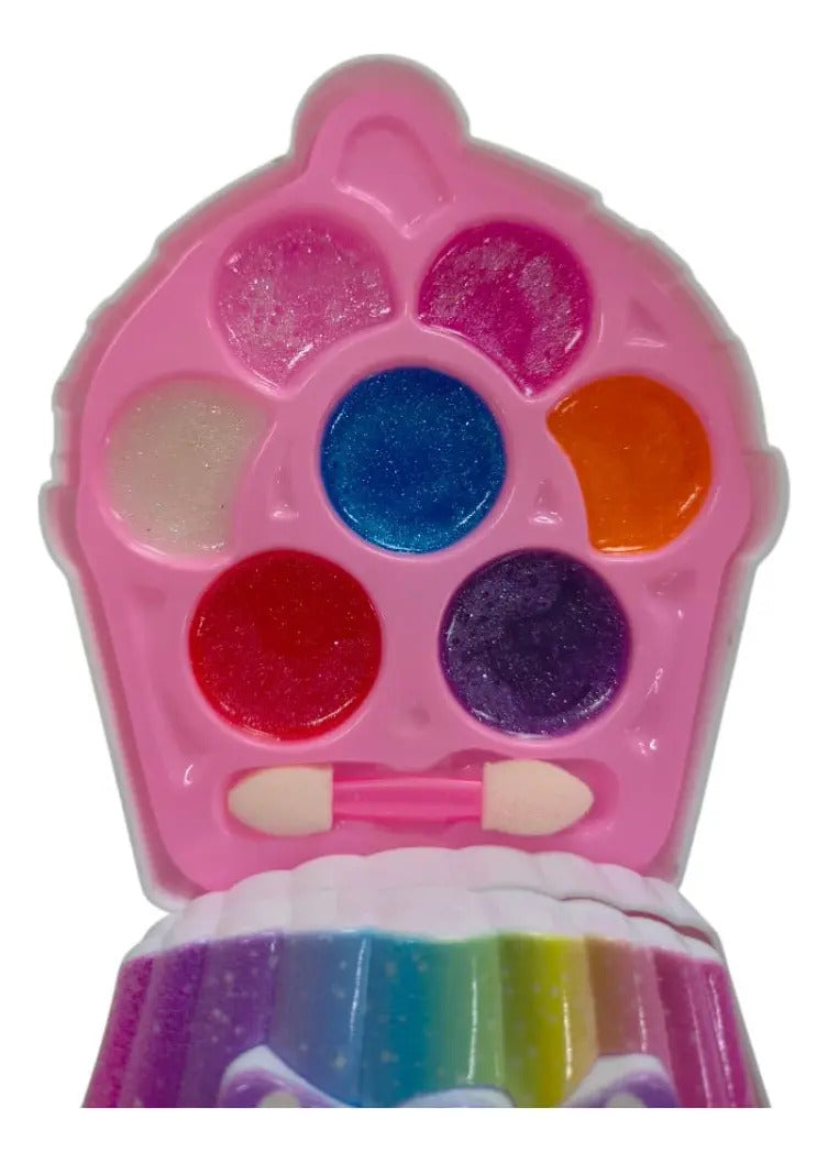 Set De Maquillaje En Estuche Cupcake 10 Piezascandy Toys