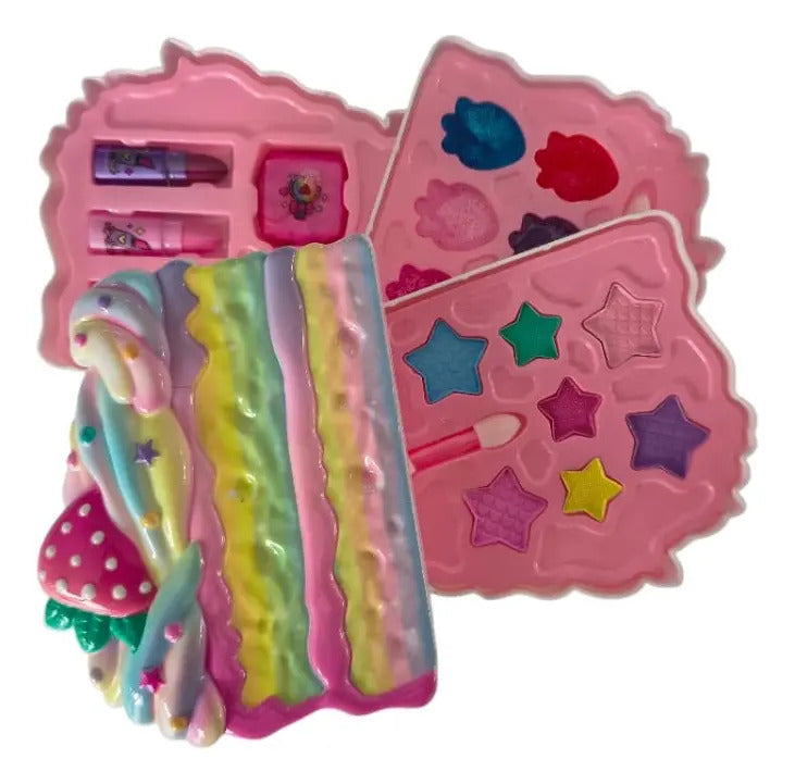 Set De Maquillaje En Estuche Rebanada De Pastel Candy Toys