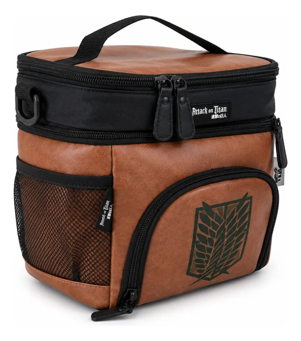 Set Escolar Attack On Titan Mochila Lonchera Y Lapicera