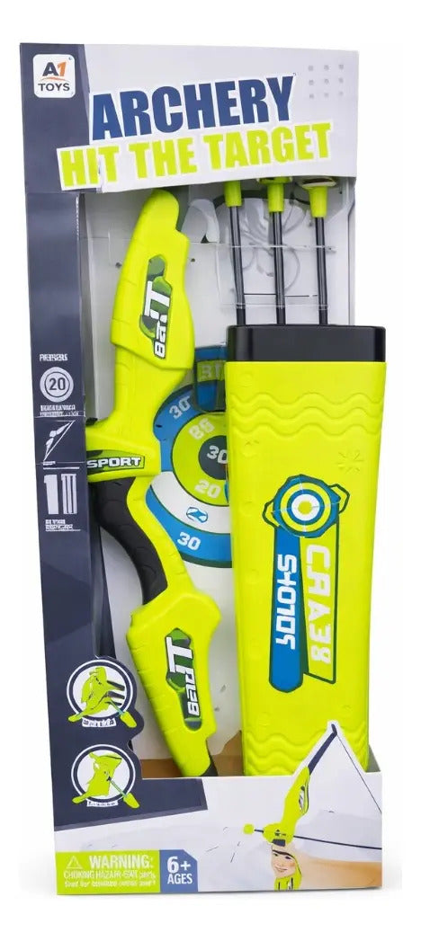 Arco De Juguete Color Verde Candy Toys 56 Cm Sin Pilas