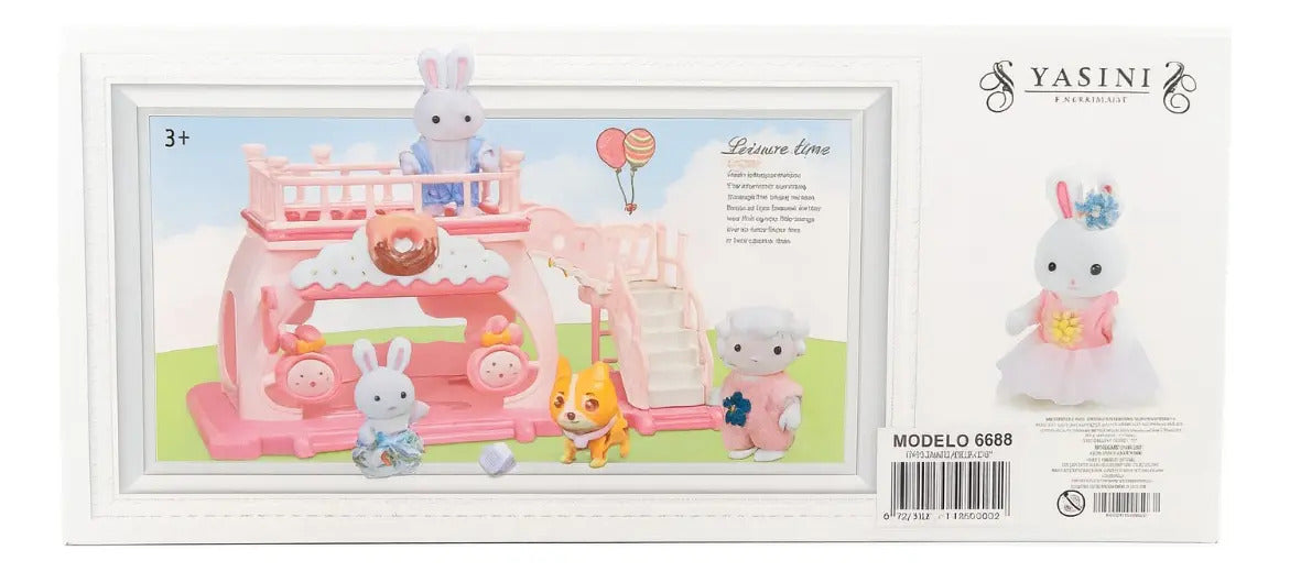 Panadería De Conejitos Candy Toys Bay Dreamy Con 17 Piezas