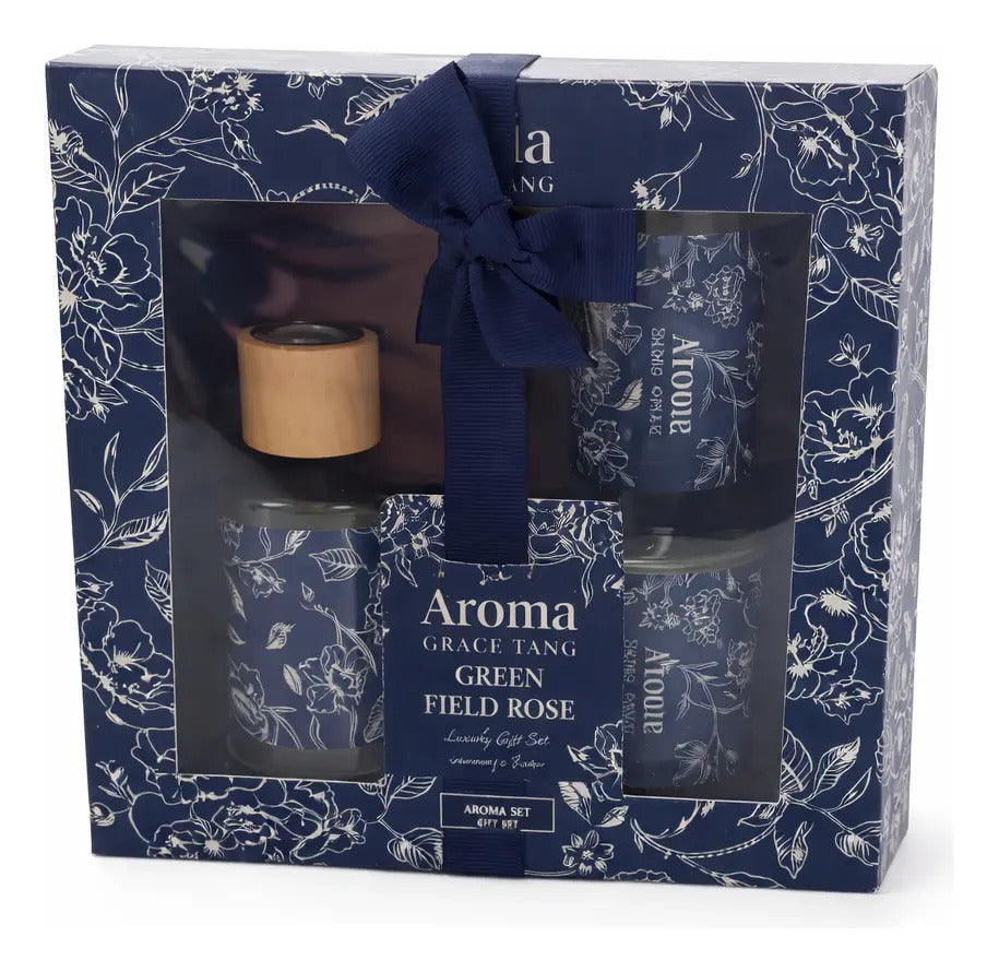 Set Aromaterapia Aroma Garden Party 4 Aromas Con Velas