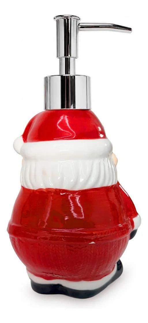 Jabonera Navideña Lluvia Lights Santa Claus Rojo 450 Ml