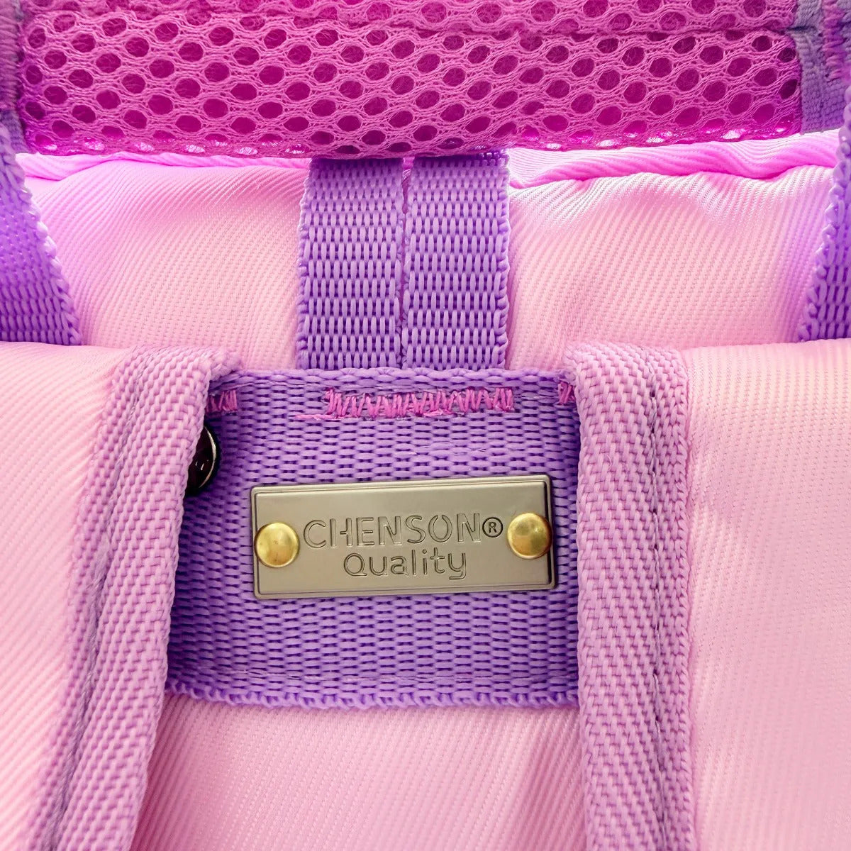 Set Escolar Chenson Rosa Difuminado Happy Girl Tres Piezas