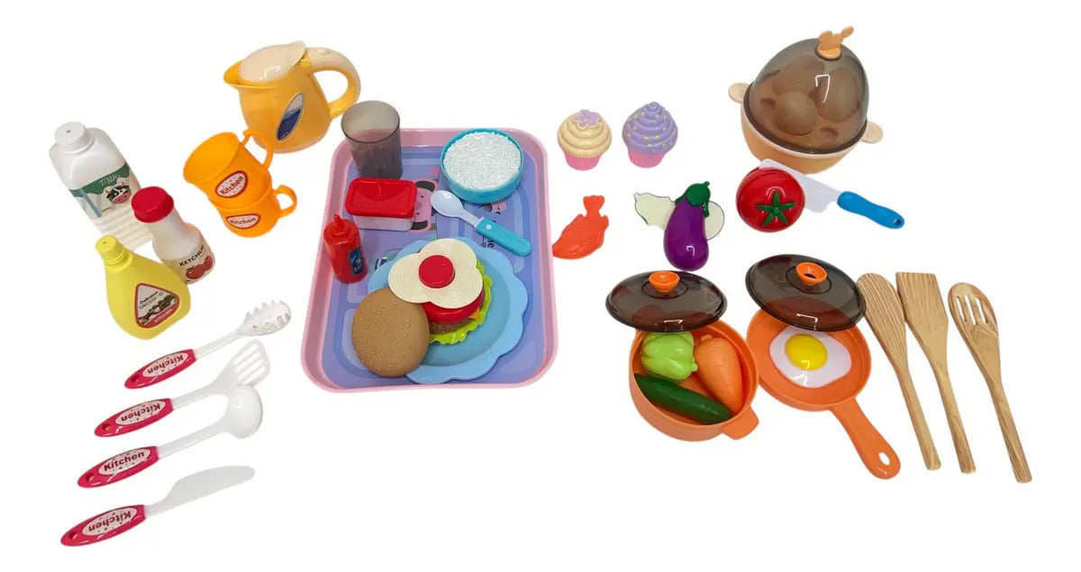 Cocina Marca Candy Toys Pantalla Interactiva 65 Piezas