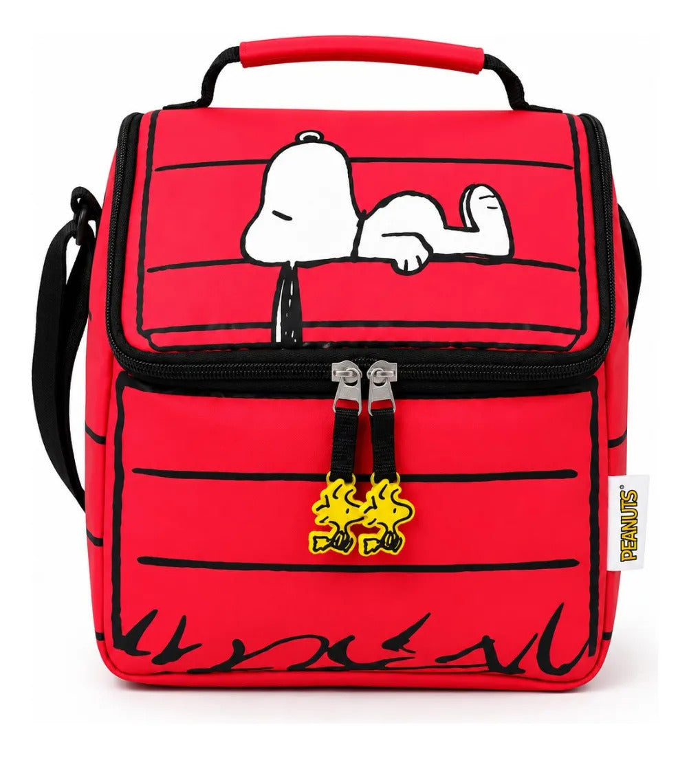 Lonchera Térmica Yadatex Snoopy Con Woodstock Roja