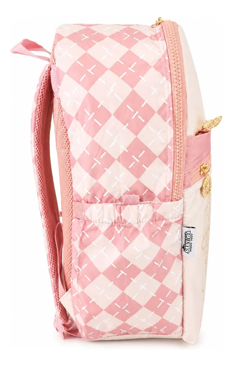Mochila Escolar American Bags Sakura Card Captor Rosa Salmón